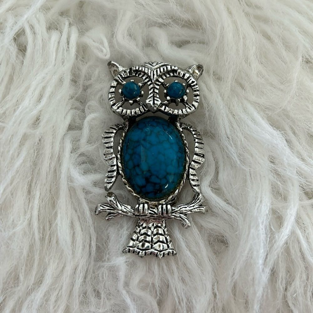Owl broach 